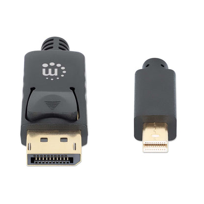 MH MiniDisplayport to Displayport Cable, 3m DP1.4, Black Image 3