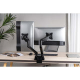 Tischhalterung mit Gasdruckfeder für zwei Monitore & Dockingstation Image 7