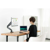 Tischhalterung mit Gasdruckfeder für einen Monitor, Aluminium Image 15