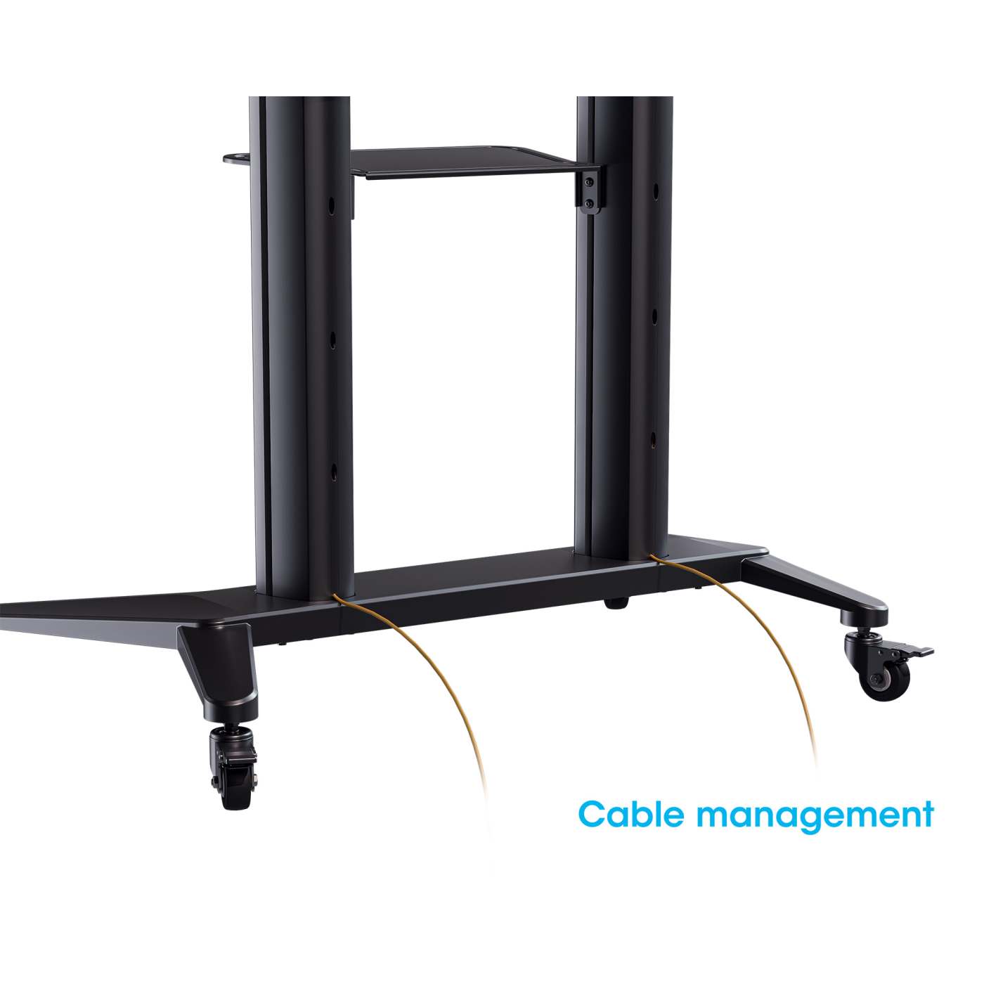 Aluminium Multimedia TV-Ständer auf Rollen mit extrem hoher Traglast für Großbildschirme Image 13