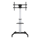 Aluminium Multimedia TV-Ständer auf Rollen, höhenverstellbar, für 37" bis 86" Image 4