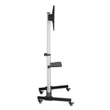 Aluminium Multimedia TV-Ständer auf Rollen, höhenverstellbar, für 37" bis 86" Image 5