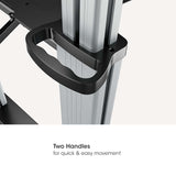 Aluminium Multimedia TV-Ständer auf Rollen, höhenverstellbar, für 60" bis 100" Image 11