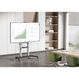Aluminium Multimedia TV-Ständer auf Rollen, höhenverstellbar, für 60" bis 100" Image 3