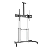 Aluminium Multimedia TV-Ständer auf Rollen, höhenverstellbar, für 60" bis 100" Image 4