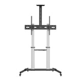 Aluminium Multimedia TV-Ständer auf Rollen, höhenverstellbar, für 60" bis 100" Image 5