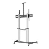 Aluminium Multimedia TV-Ständer auf Rollen, höhenverstellbar, für 60" bis 100" Image 6