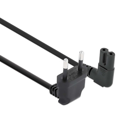 Stromkabel C7 auf EU CEE 7/16 mit Winkelsteckern, 3 m Image 3