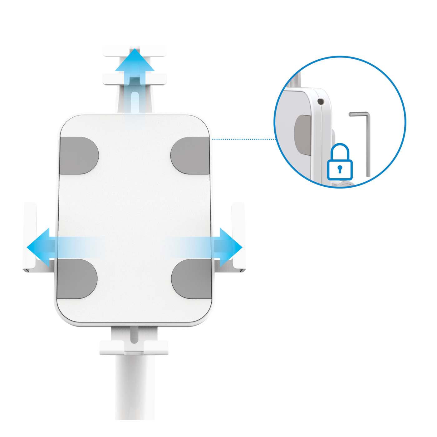 Anti-Diebstahl-Bodenständer mit Halterung für Tablet und iPad Image 10