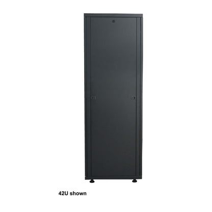 19" Netzwerkschrank, Basic Line, 22 HE, 1144 (H) x 600 (B) x 800 (T) mm, schwarz Image 1