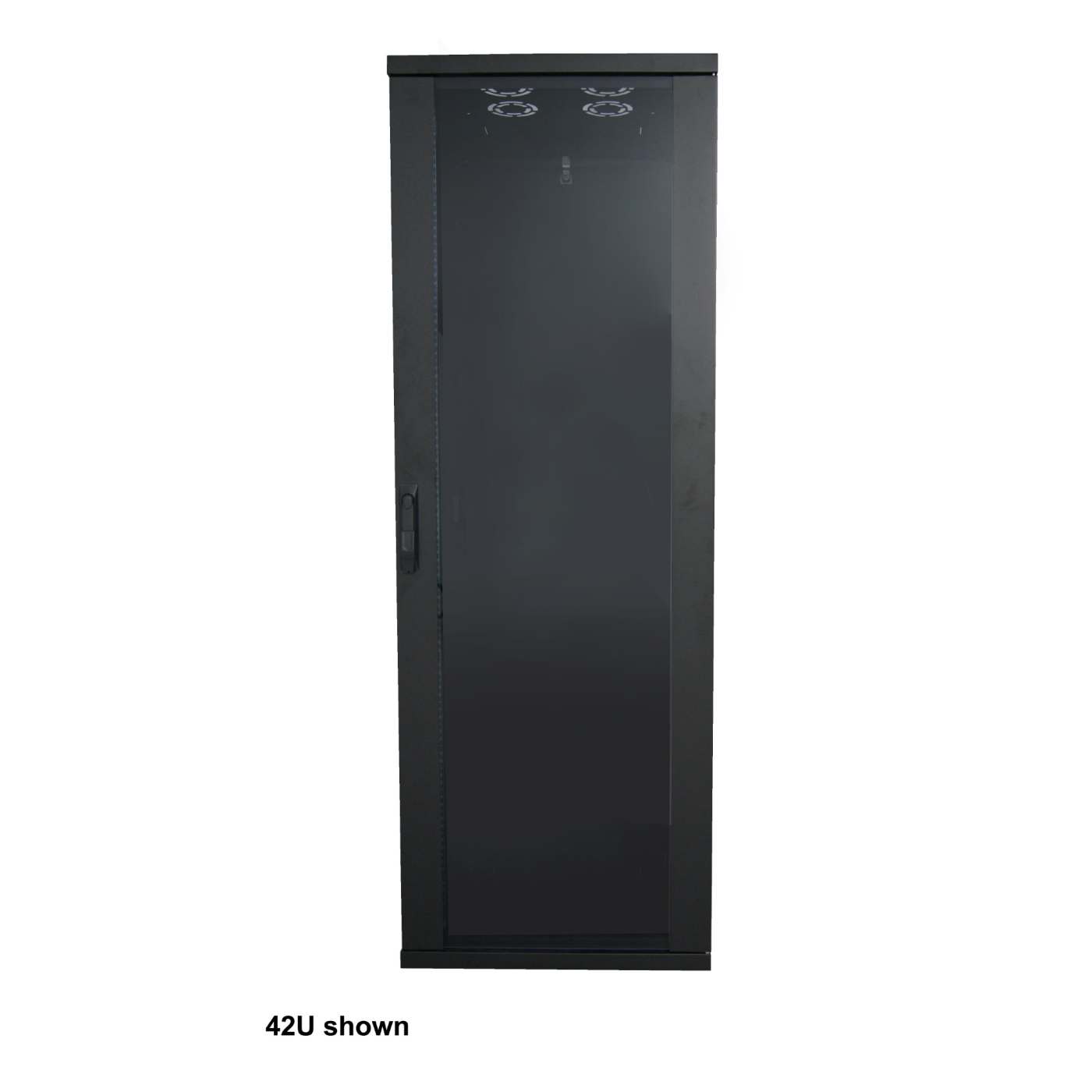 19" Netzwerkschrank, Basic Line, 32 HE, 1588 (H) x 600 (B) x 800 (T) mm, schwarz Image 2