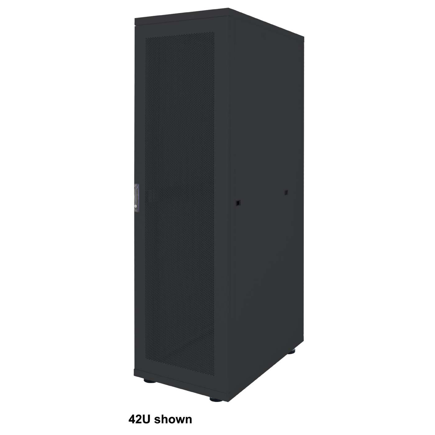19" Serverschrank, Basic Line, 36 HE, 1766 (H) x 600 (B) x 1000 (T) mm, schwarz Image 1