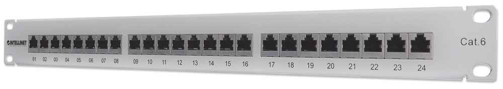 24-Port Cat6 Patchpanel, geschirmt Image 1