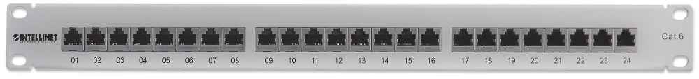 24-Port Cat6 Patchpanel, geschirmt Image 3