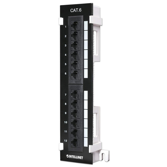 12-Port Cat6 Patchpanel zur Wandmontage Image 1