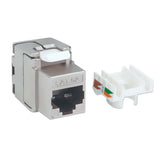 Cat6a 10G Keystone-Modul, geschirmt und werkzeuglos, silber Image 3