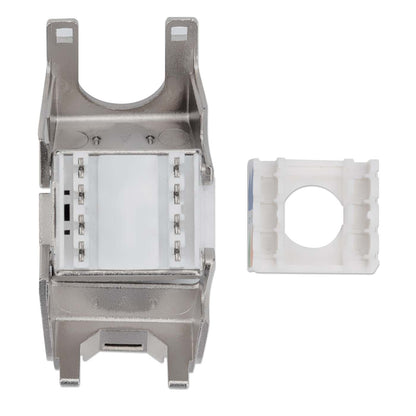 Cat6a 10G Keystone-Modul, geschirmt und werkzeuglos, silber Image 6