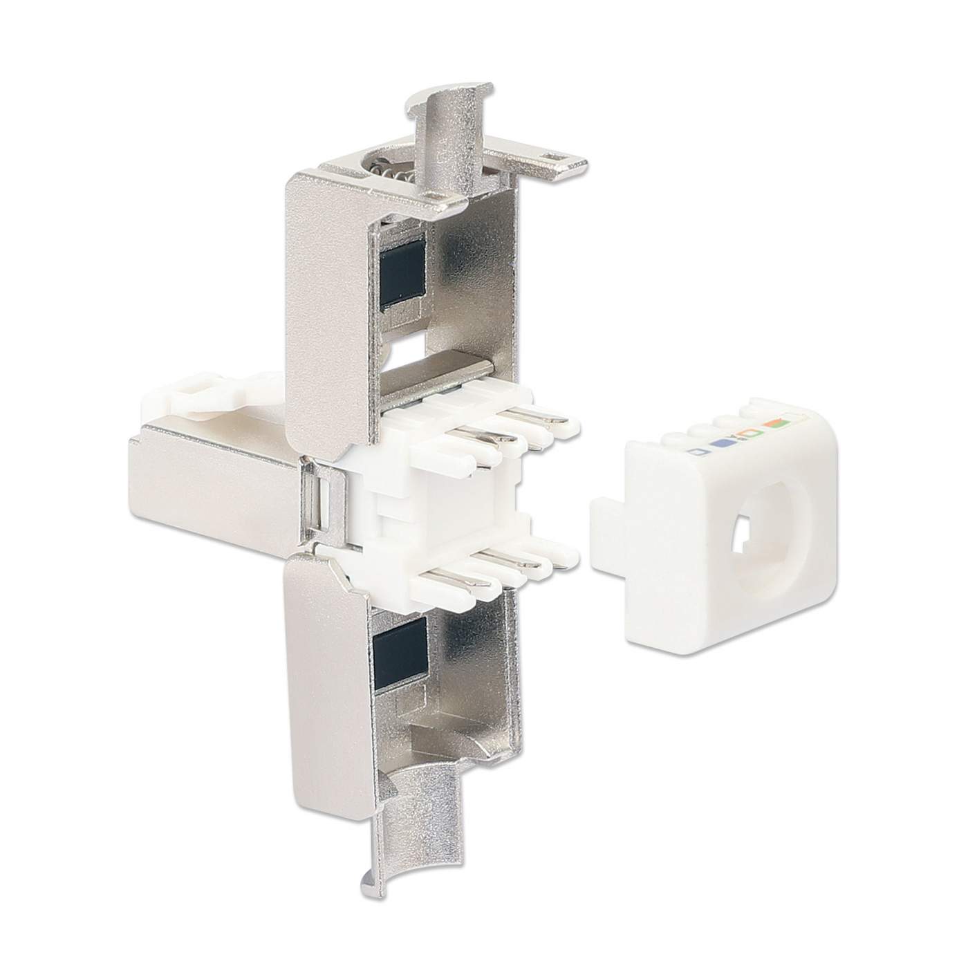 Cat6a 10G RJ45-Feldstecker, geschirmt und werkzeuglos Image 5