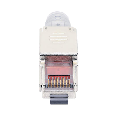 Cat6a 10G RJ45-Feldstecker mit Entriegelungslasche, geschirmt und werkzeuglos Image 4