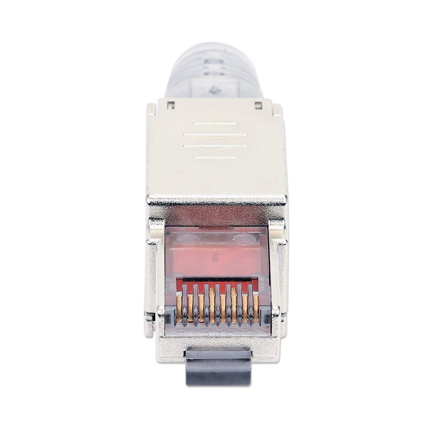 Cat6a 10G RJ45-Feldstecker mit Entriegelungslasche, geschirmt und werkzeuglos Image 4