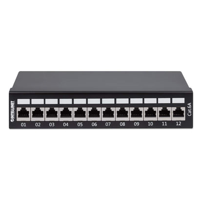 12-Port Cat6a Patchpanel, geschirmt Image 4