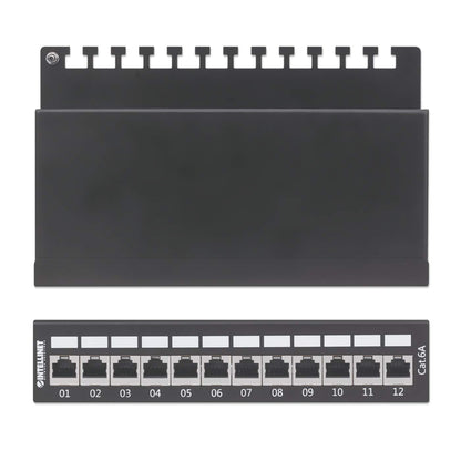 12-Port Cat6a Patchpanel, geschirmt Image 6