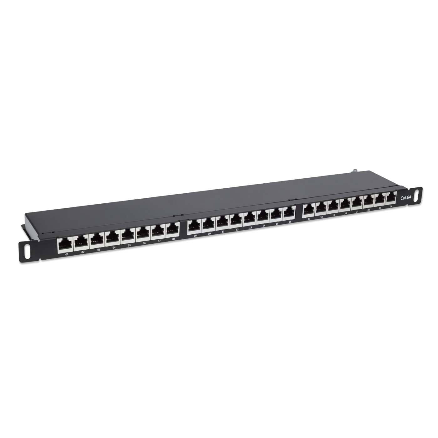 24-Port Cat6a Patchpanel, geschirmt Image 3