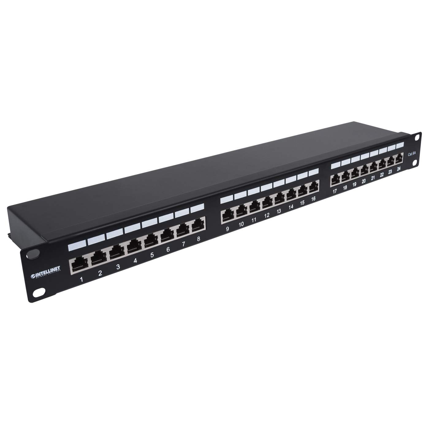 24-Port Cat6a Patchpanel, geschirmt Image 2