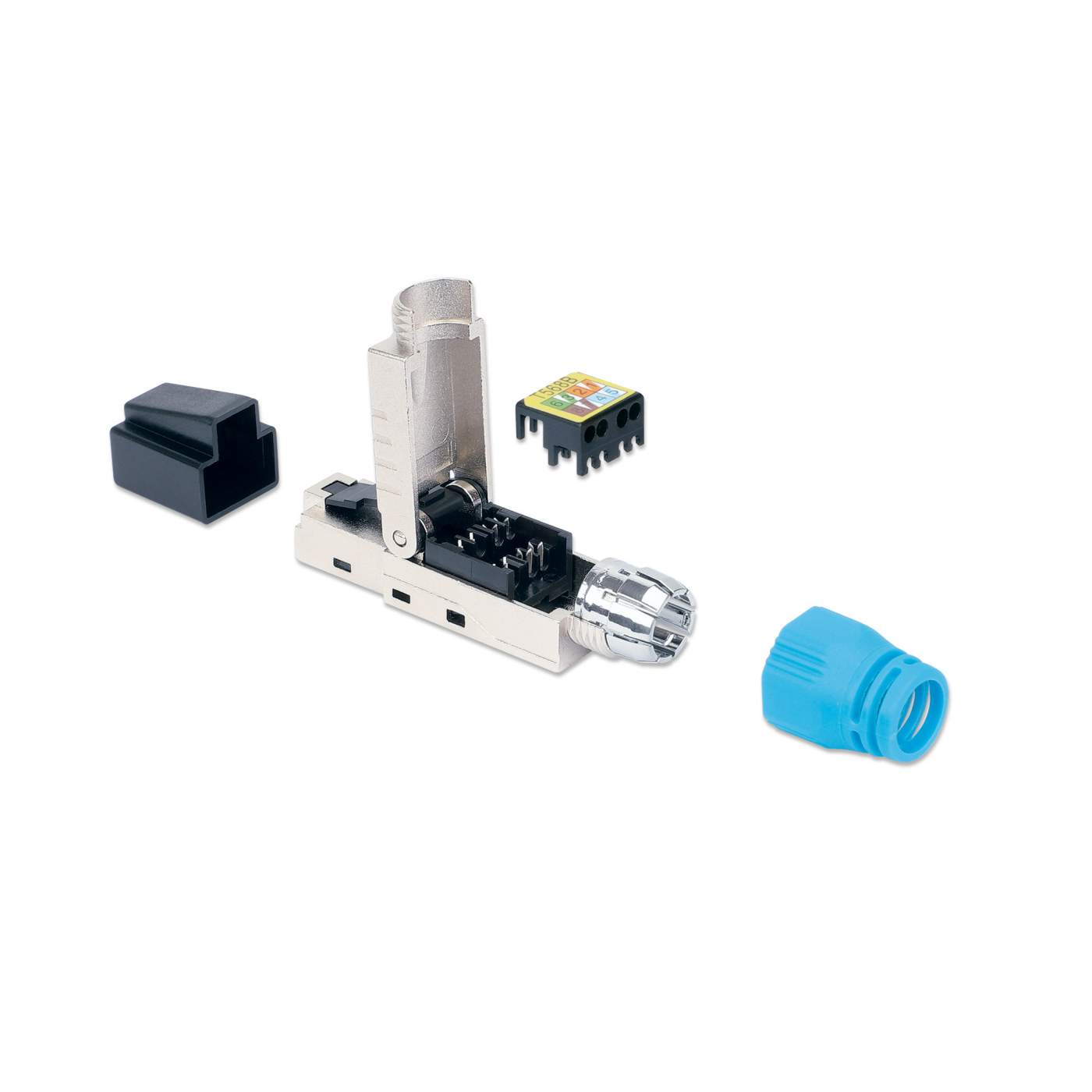 Cat8.1 40G RJ45-Feldstecker, geschirmt und werkzeuglos Image 5