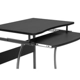 Kompakter Schreibtisch mit ausziehbarer Tastaturablage Image 7