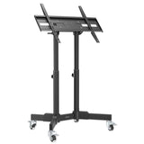 Kompakter TV-Ständer auf Rollen, höhenverstellbar, für 23" bis 70" Image 3