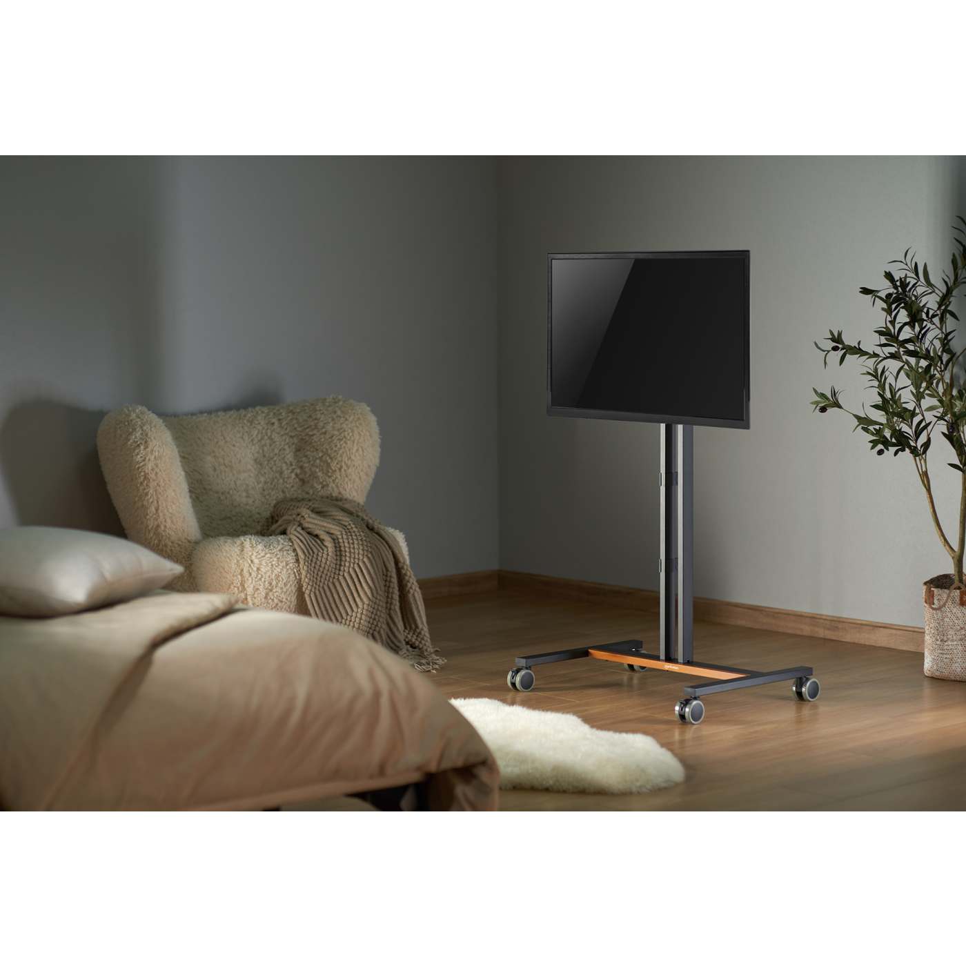 Kompakter TV-Ständer auf Rollen / Standfuß Image 12