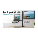 Tischhalterung mit Monitorarm und Notebookablage Image 13