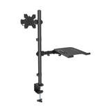 Tischhalterung mit Monitorarm und Notebookablage Image 3
