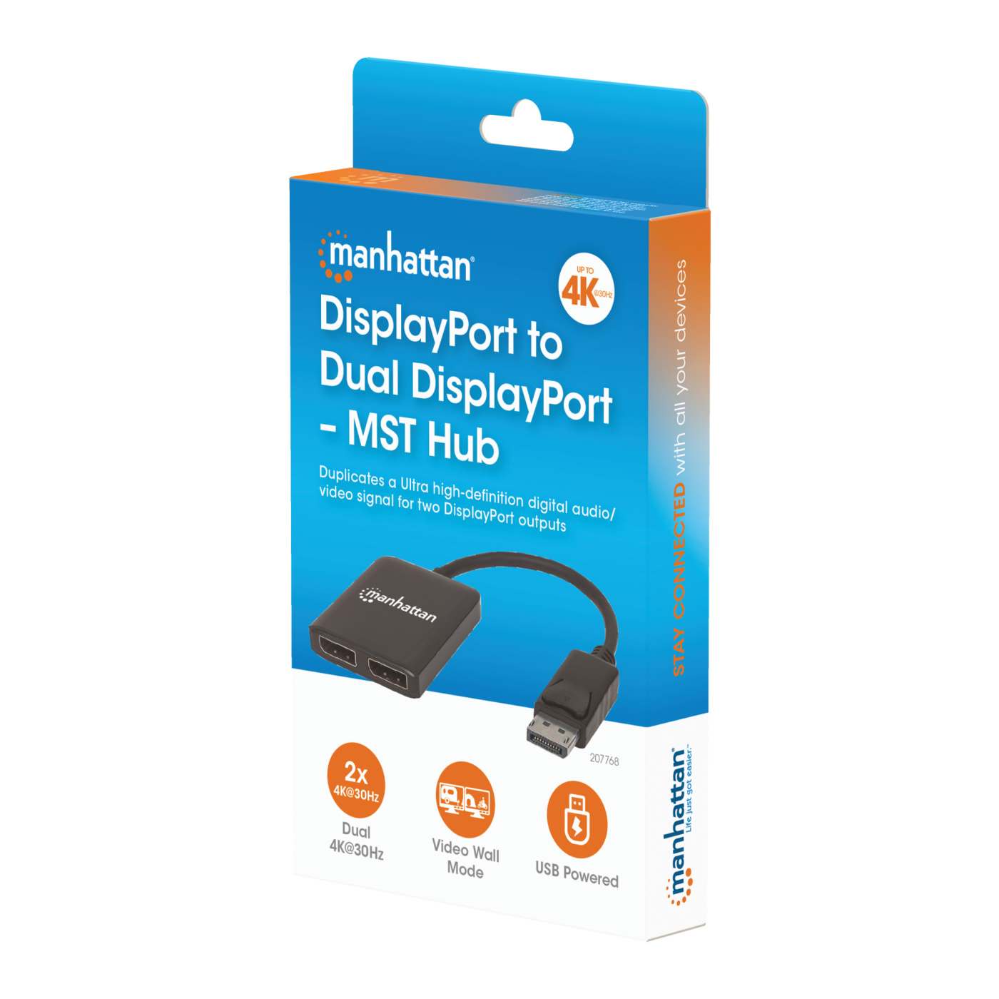 DisplayPort auf 2-Port DisplayPort MST-Hub Packaging Image 2