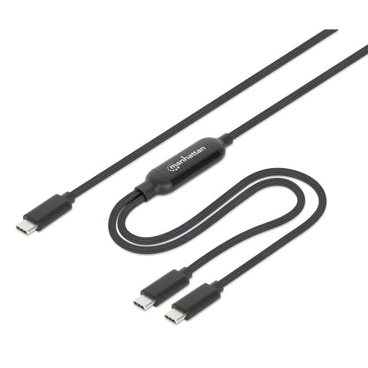 Dual USB-C Ladekabel 100 W, 2 m Image 1