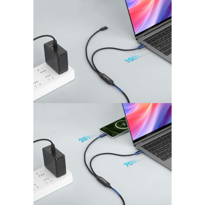 Dual USB-C Ladekabel 100 W, 2 m Image 3