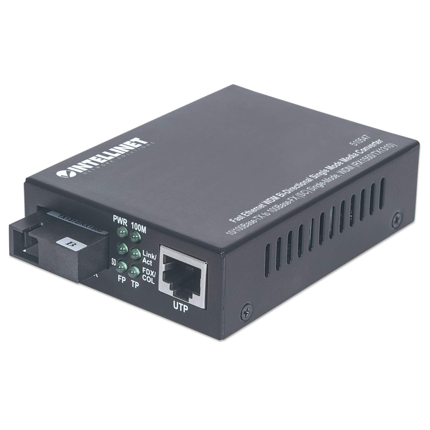 Fast Ethernet WDM bidirektionaler Singlemode Medienkonverter Image 1