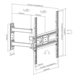 TV-Wandhalterung, neigbar und schwenkbar, für 32" bis 55" Image 11