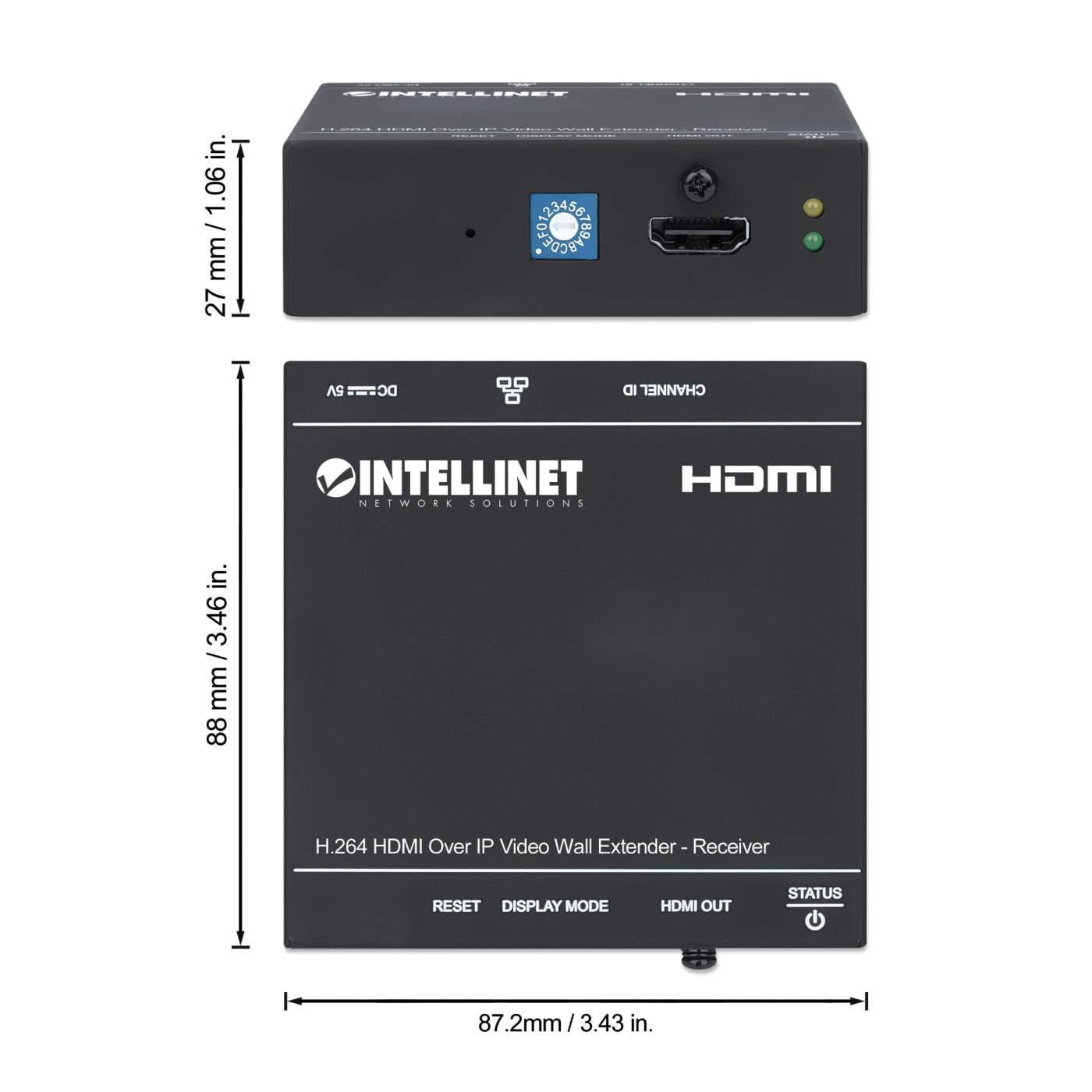 H.264 HDMI Over IP Videowand-Extender, Empfangsmodul Image 8