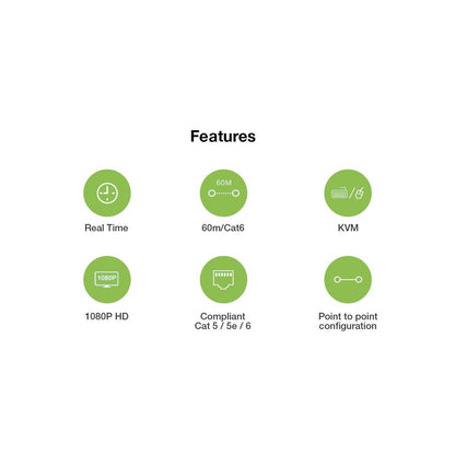 HDMI KVM over IP/Netzwerkkabel Extender Set 1080p, 60 m Image 8