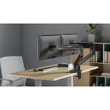 Tischhalterung mit mechanischer Feder und besonders hoher Traglast für zwei Monitore, Aluminium Image 3