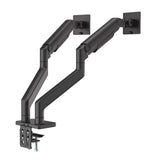 Tischhalterung mit mechanischer Feder und besonders hoher Traglast für zwei Monitore, Aluminium Image 4