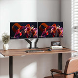 Tischhalterung mit mechanischer Feder und besonders hoher Traglast für zwei Monitore, Aluminium Image 6