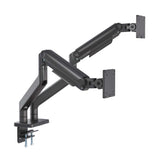 Tischhalterung mit mechanischer Feder und besonders hoher Traglast für zwei Monitore, Aluminium Image 7