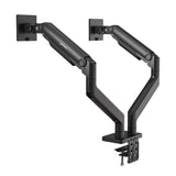 Tischhalterung mit mechanischer Feder und besonders hoher Traglast für zwei Monitore, Aluminium Image 8