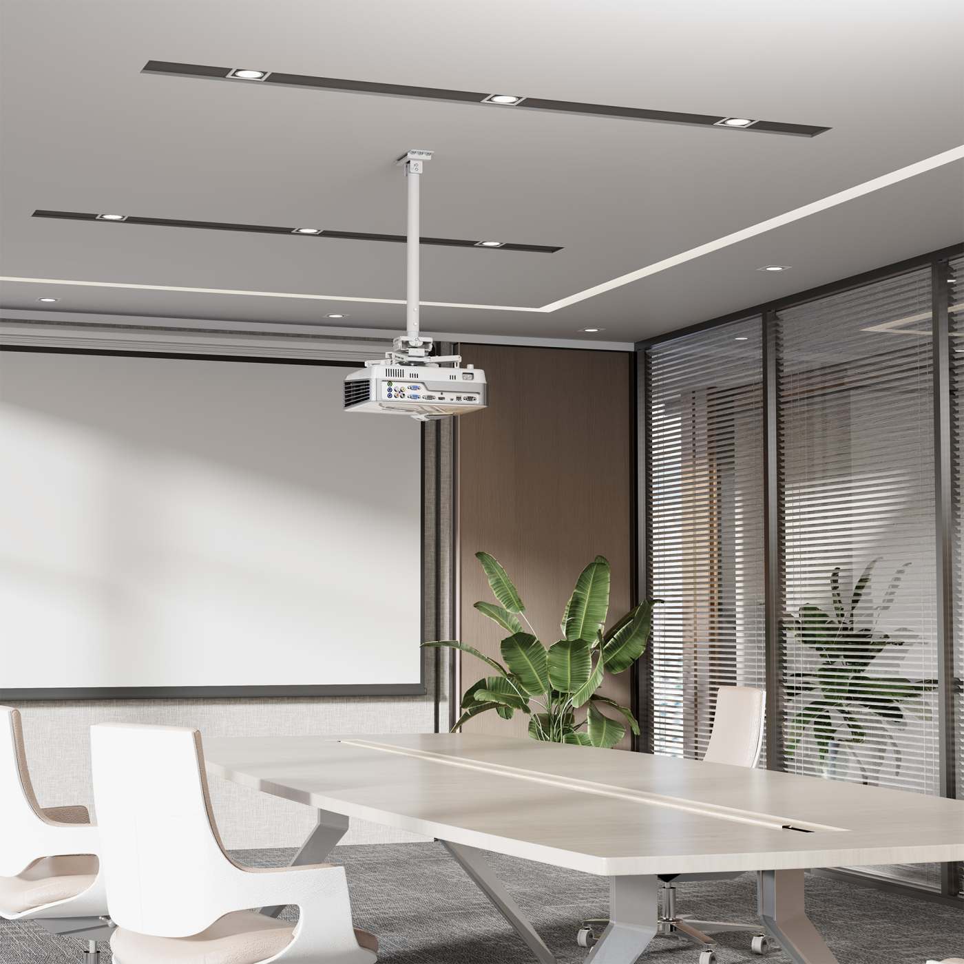 Höhenverstellbare Beamer-Deckenhalterung mit besonders hoher Traglast Image 3