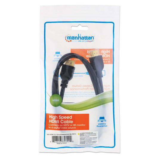 High Speed HDMI-Kabel mit Ethernet-Kanal, CL3-zertifiziert für Wandinstallationen, 1 m Packaging Image 2