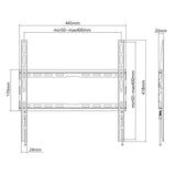 Ultraflache TV-Wandhalterung, starr Image 6