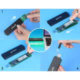 M.2 NVMe und SATA SSD USB-Festplattengehäuse Image 14